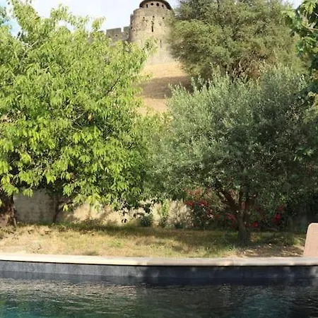 فيلة L'echauguette, De Luxe Avec Piscine Au Pied De La Cite قرقشونه